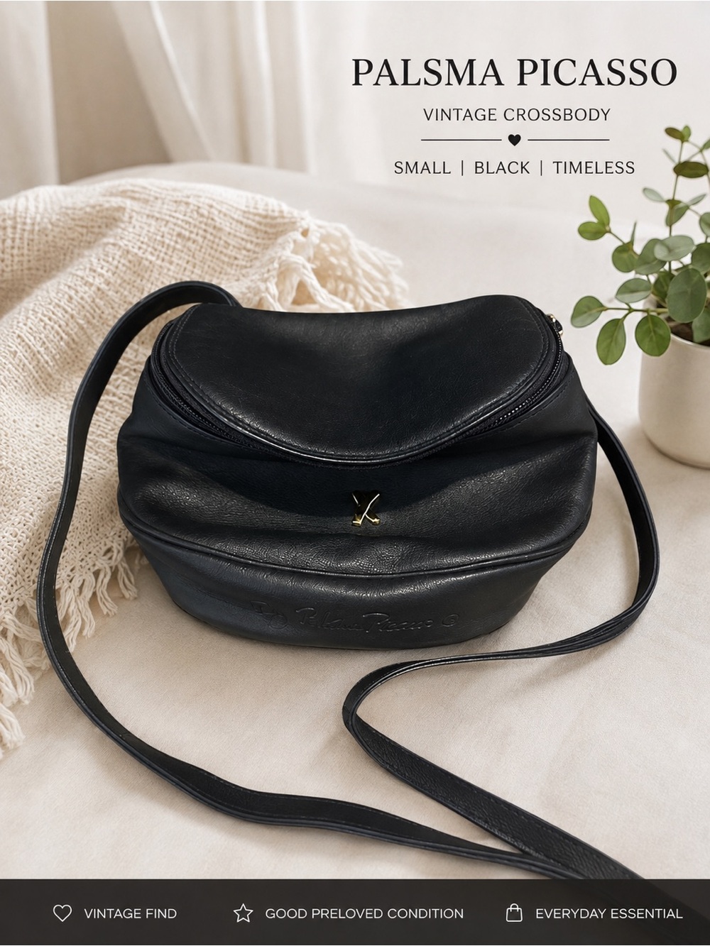 Palsma Picasso vintage small black cross body